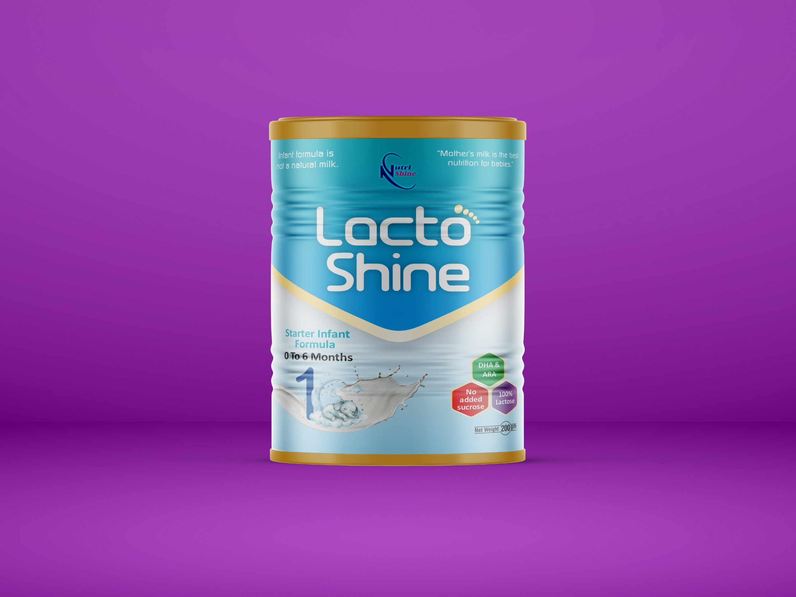 Lacto Shine Starter Infant Formula 0-6 Months Jar